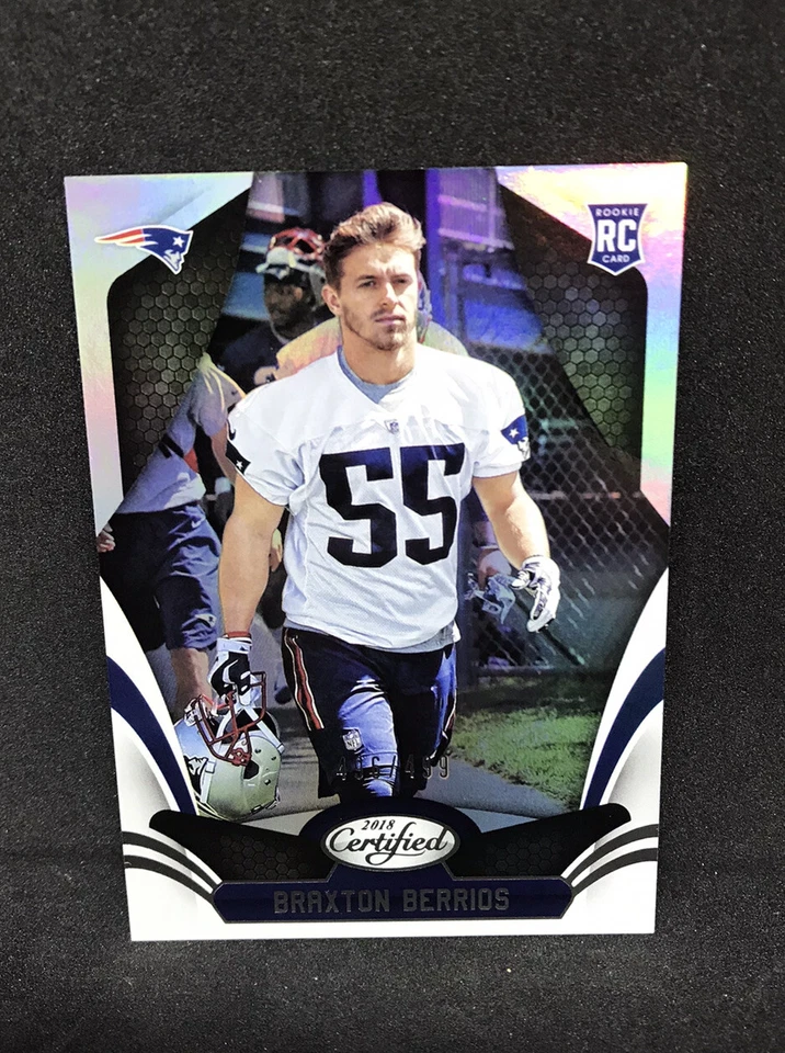 2018 Panini Certified Braxton Berrios Rookie Card RC SP #/499 Patriots Jets WR - Image 1 of 1