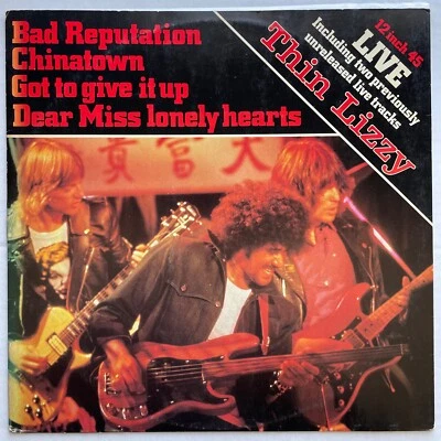 THIN LIZZY Live 1980 AUSTRALIA ORG 12" EP Vertigo 6381 041 PHIL LYNOTT Minty! Foto 1 de 3