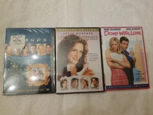 Lot Of 3 DVD's - My Best Friend's Wedding- Down With Love- Friends Season 3 Top5 - Picture 1 of 19
