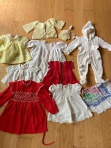10 pc Lot Vintage Baby Little Girl Clothes 1940'S 1950'S 1960'S Polly Flinders