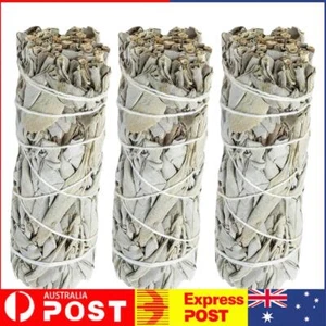 White Sage Smudge Sticks 4 Inch White Sage Incense Sticks for Cleansing (3Pcs) - Picture 1 of 11