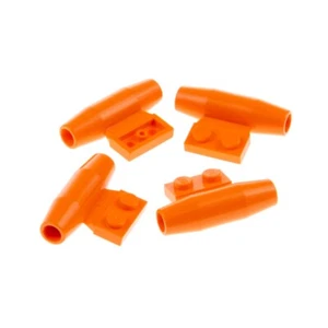 4x Lego Turbine 1x2 Orange with Axle Holder Inside Drive Engine 4168877 3475b - Picture 1 of 1