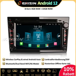 8-Kern DAB+Android 13 Autoradio GPS SWC Für Opel Corsa C/D Astra H Zafira Vectra - Bild 1 von 20