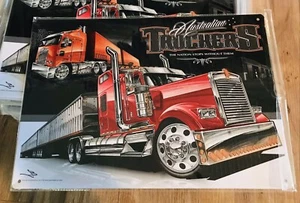 Large A3 Truckers Trucks Tin Metal Sign New Stock Wall Hanging Bar Shed Stomp - Picture 1 of 2