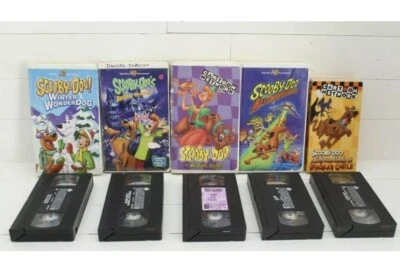 LOT OF 5 - Scooby-Doo VHS Tapes Dracula Alien Arabian Mysteries Winter (#846) - Image 1 of 3