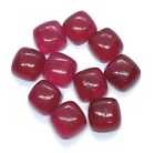Ruby Quartz Cushion Flat Back AAA Natural Loose Gemstone For Making All Jewelry