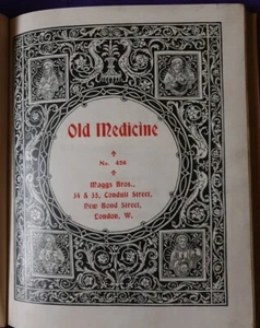 Alte Medizin Nr. 426 ~ 1922 Maggs Bros. selten antik gehardcover - Bild 1 von 23