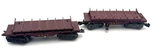 2 Post War Marx Dump Cars - 2 Different Varieties/Different Couplers Distessed - Picture 1 of 6