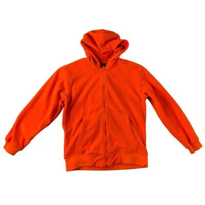 Chaqueta con capucha polar manga larga naranja neón talla grande Deer Camp para niños jóvenes certificado de autenticidad Foto 1 de 3