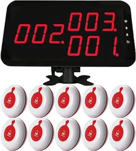 Caregiver Pager Elderly Alert Call Button 1 Elderly Monitoring 10 Call Button - Picture 1 of 6