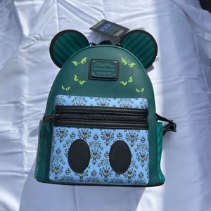 Loungefly Disney Parks Haunted Mansion GITD Main Attraction Mini Backpack NWT - Bild 1 von 3