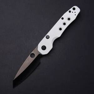 Spyderco Smock GPKnives Exclusive - White G10 / TiCN Rex 45 Blade - Picture 1 of 10
