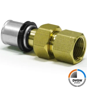 Pressfittings Übergangsverschraubung Innengewinde 16x2  20x2  26x3  32x3 Pipetec - Bild 1 von 4