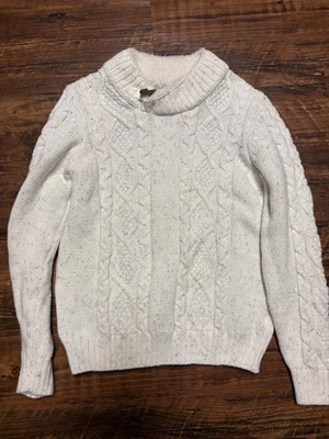Janie and Jack  Size 6 Knit Collar Sweater White - Image 1 of 4
