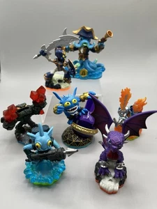 7 Figuras Skylanders Activision Fuego Mágico No Muertos Tierra Agua Cynder Hyper Beam - Imagen 1 de 14