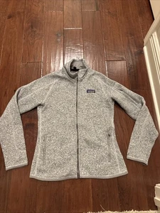 Chaqueta polar Patagonia para mujer lavada a la piedra gris jaspeado talla pequeña hilos comunes - Imagen 1 de 11