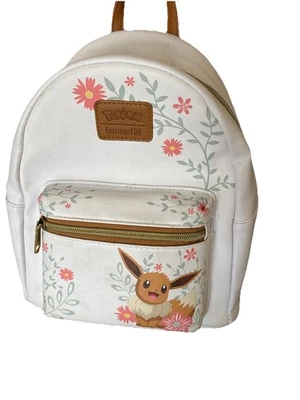RARE Loungefly Pokémon Backpack Mini Eevee Spring Flowers School Travel Playtime - Image 1 of 4
