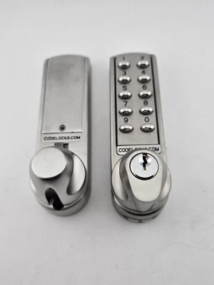 Codelocks CL2255 Electronic Keypad Door Lock Mortice Latch Brushed Steel Finish - Image 1 of 4