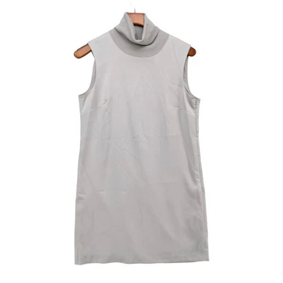 Club Monaco Jourdan мини Shift платье серый атласный водолазка без рукавов размер 6 - Изображение 1 из 4