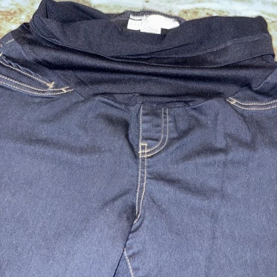 Pantalones de mezclilla Liz Lange Maternity Jegging para mujer S/P 4-6 azul lavado oscuro Foto 1 de 4