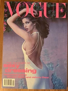 BRITISH VOGUE May 1991 STEPHANIE SEYMOUR WINONA RYDER LINDA EVANGELISTA - Picture 1 of 13