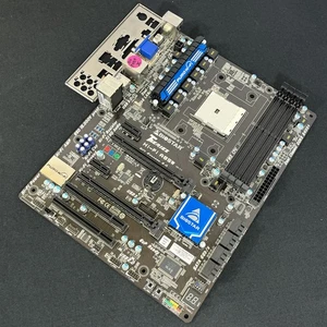 Scheda madre Biostar Hi-Fi A85W FM2 ATX con schermo IO *No POST, per ricambi/riparazione* - Foto 1 di 9