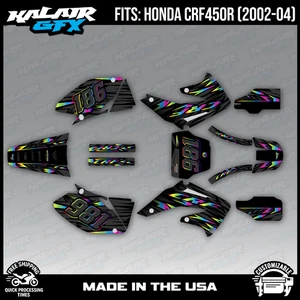 Graphics Kit for HONDA CRF450R (2002-2004) CRF 450R Twitch - Rainbow - Picture 1 of 4