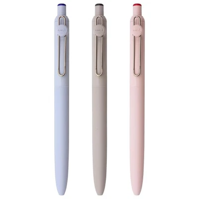 Uni ZENTO Basic 0.5mm Black Blue Red Ballpoint Pens (Pack of 3), UBN-ZS-05 - Image 1 of 4