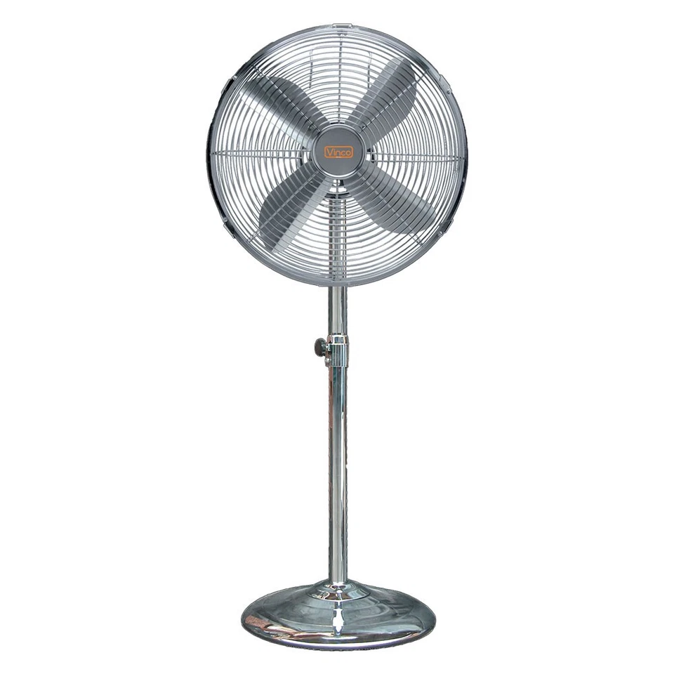 VENTILATORE DA PAVIMENTO 'CHROME' 90 W - Ø 50 cm / altezza massima 150 cm  - ... - Immagine 1 di 1
