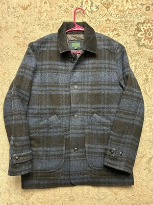 J Crew Barn Jacket in Plaid English Wool with PrimaLoft Men’s Size Medium GREAT! - Image 1 of 4
