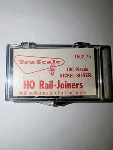 Carpinterías de riel Tru-Scale 1502:75 HO níquel plata (paquete de 100) - Imagen 1 de 1