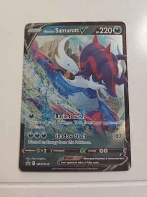 Hisuian Samurott V SWSH239 SWSH: Sword & Shield Promo Cards Holo - Image 1 of 2