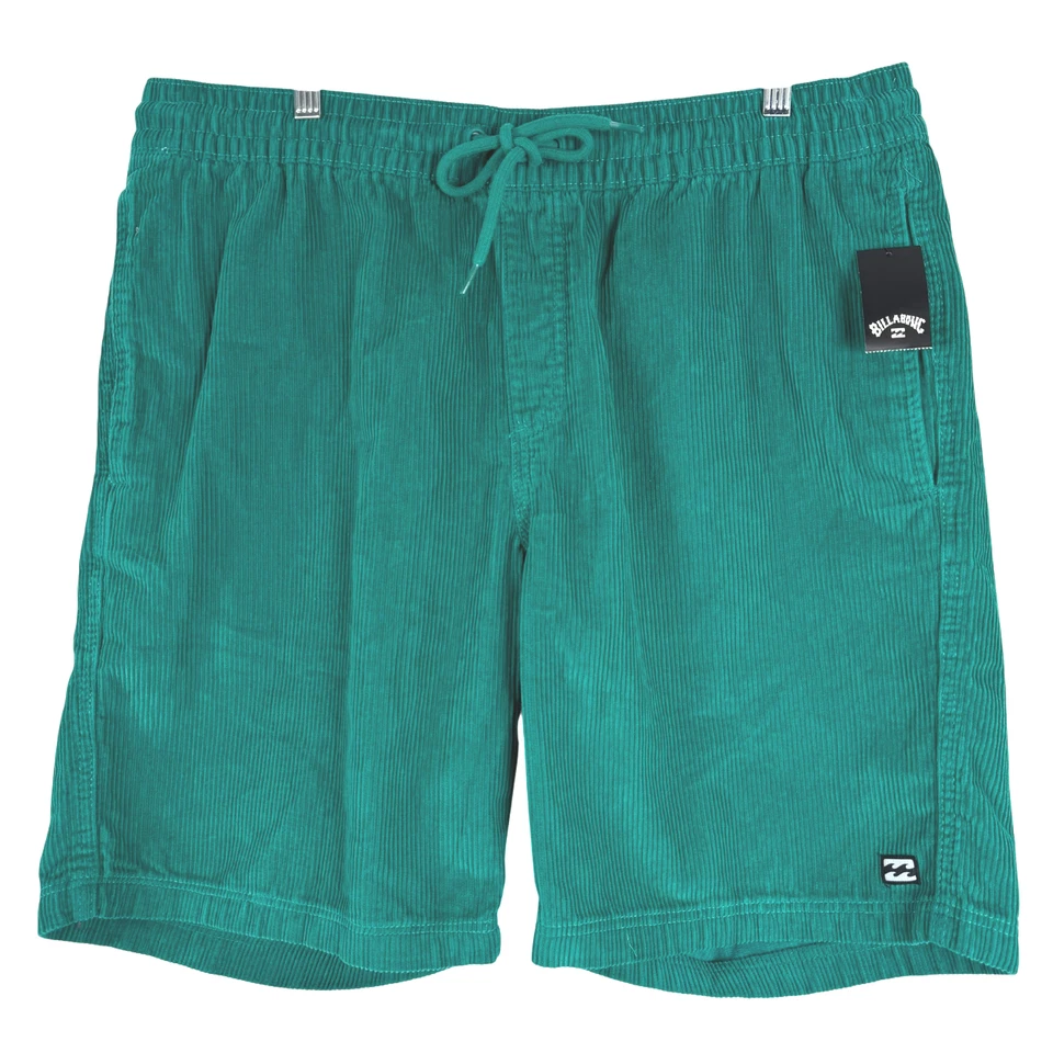 Billabong Mike EW Corduroy Shorts Mens XL Teal Green Cotton SS-2085