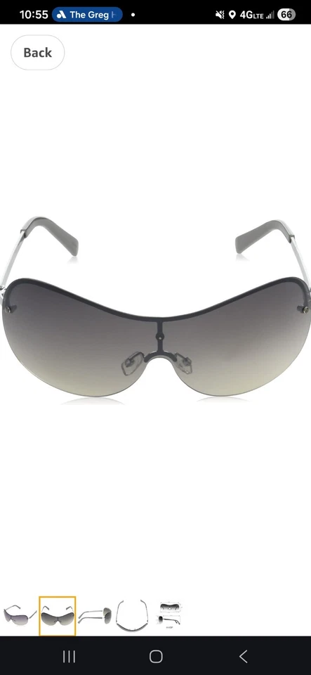 SOUTHPOLE 444sp Vintage Años 90 Metal Escudo Uv400 Protector Color Gris  Foto 1 de 4