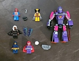 Lego Marvel Minifigure Lot - Sentinel, Wolverine, Magneto & More From 76022