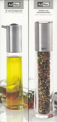 AdHoc Aktions-Set AROMA Kräuter-und Gewürzschneider und Öl-oder Essigspender Top - Bild 1 von 4