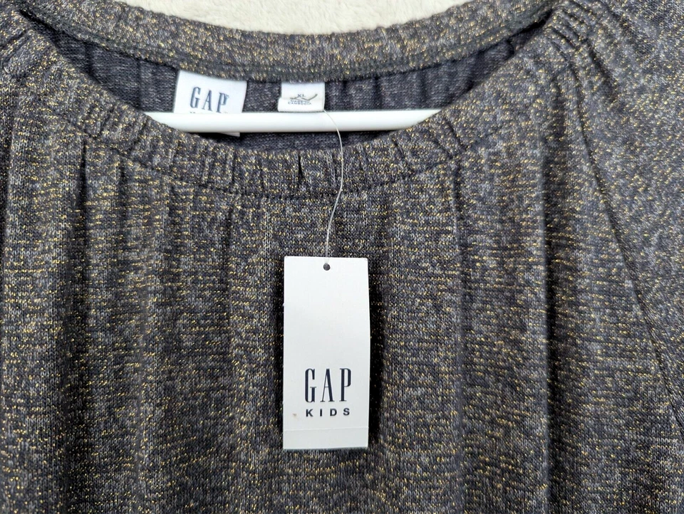 Mono tejido de una pieza Gap Kids talla XL gris y metálico dorado cintura elástica 1360 Foto 1 de 4