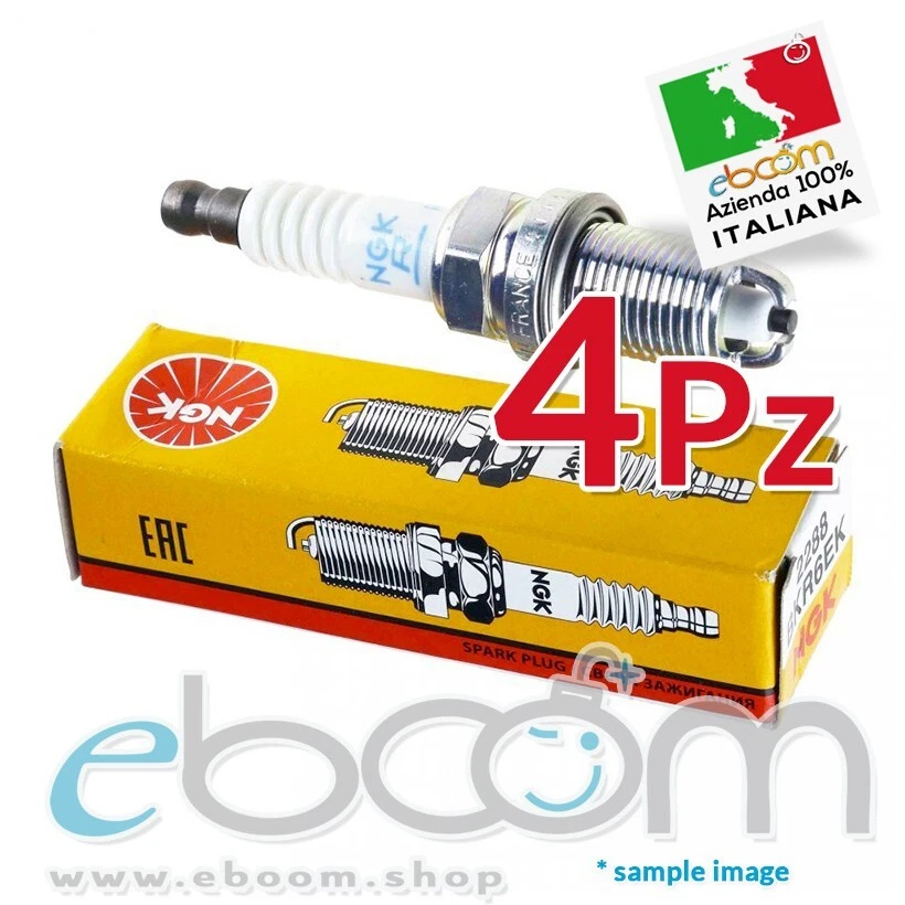 4X NGK BKR6EKC 2848 Candela Accensione Fiat Bravoa Marea 95 Doblò Multipla 1,6 N - Immagine 1 di 1