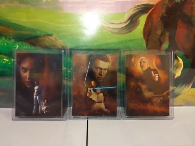 Tarjetas coleccionables de la película Star Wars Attack of the Clones 2002 lámina de plata 3 cartas raras Foto 1 de 4