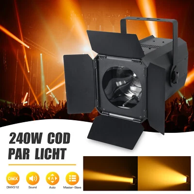240W COB LED Par DMX512 Audience Theaterstrahler Weiß Warmweiß Zoom Scheinwerfer - Bild 1 von 4