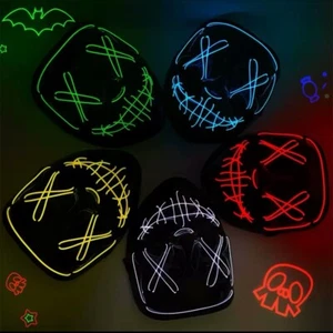 Maschera Led feste Carnevale Discoteca Universale - Foto 1 di 9