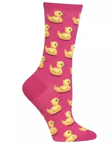 Calze da donna girocollo Rubber Ducks rosa caldo - Foto 1 di 2
