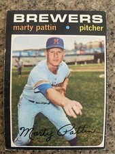 1971 Topps MARTY PATTIN Card #579 Brewers VG/EX