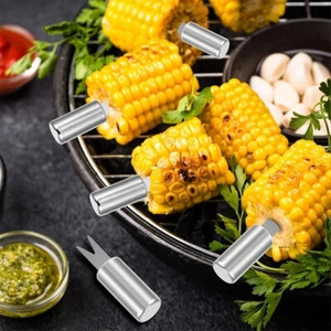 Corn Holders Set of 10 Stainless Steel Corn on the Cob Skewers for BBQ โข L๐K ๐ - Picture 1 of 7