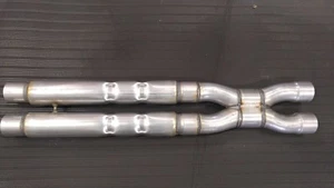 2.5" X-PIPE w/18" CHAMBERED MUFFLER COMBO HIGH PERFORMANCE - Picture 1 of 4