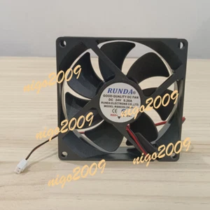 1PZ RUNDA RS9225L24VH-A 9225 9,2CM 24V 0,20A ventola di saldatura ventola di raffreddamento - Foto 1 di 6