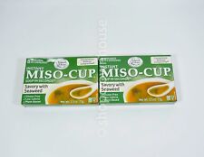 2 Edward & Sons SAVORY with SEAWEED Instant Miso-Cup 06/08/2024 Bulk 2.5 ounce