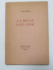 André Berry – La Belle Sans Nom – Hors-Commerce Impression 1943 (Paris Occupée)