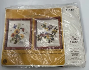 The Birds & The Bees 8x10 Needlepoint Kit The Creative Circle #540 NEW 1984 Open - Picture 1 of 5