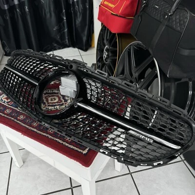 Original Mercedes-Benz AMG Calandre Diamants Noir 772+P55+5U4 W205 C205 - Photo 1/4